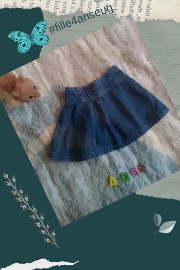 Jupe en jean 4 ans- Tex Kids