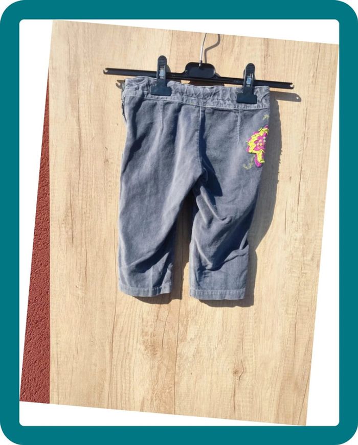 Pantalon 3/4 gris velours 4 ans Orchestra - photo numéro 5