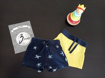 Lot de 2 shorts garçon 3 mois