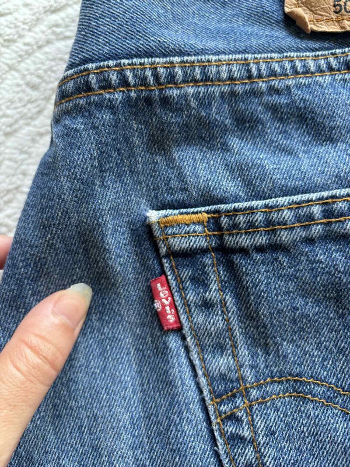 Jean Levi’s 501 Homme Bleu coupe droite relaxed ample taille W31 40/42 M/L état impeccable - photo numéro 4