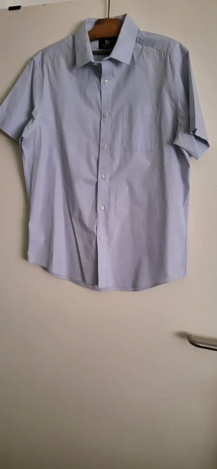 Chemise homme bleu - photo numéro 2
