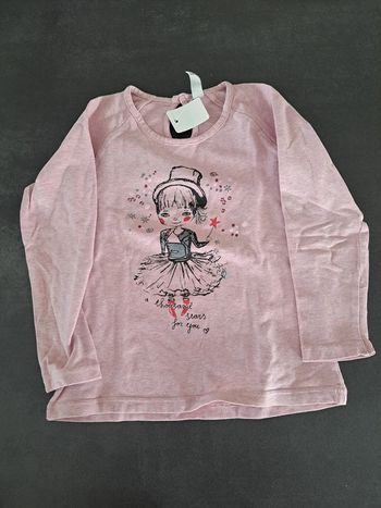 sous pull manche longue rose noppies 4 ans