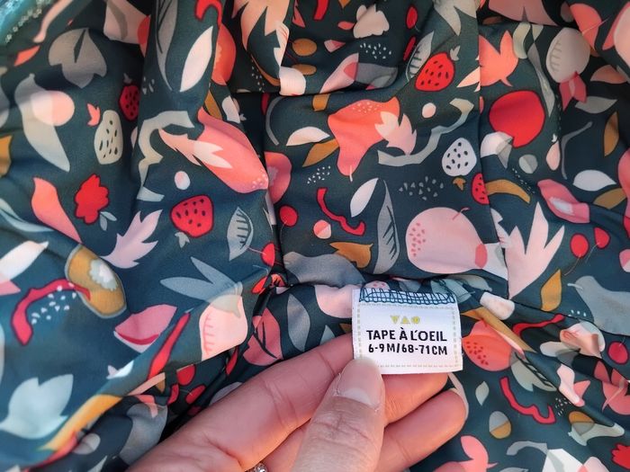 Blouson Tape à l'œil fleuries 6-9 mois - photo numéro 4