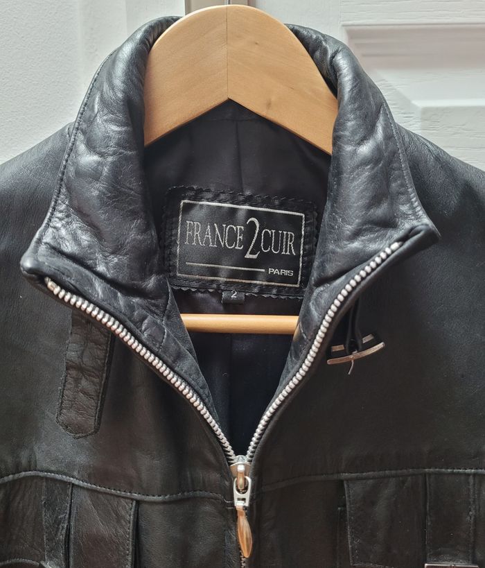 veste en cuir véritable - photo numéro 2