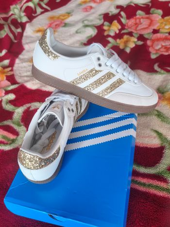 Basket adidas samba or pailletée 