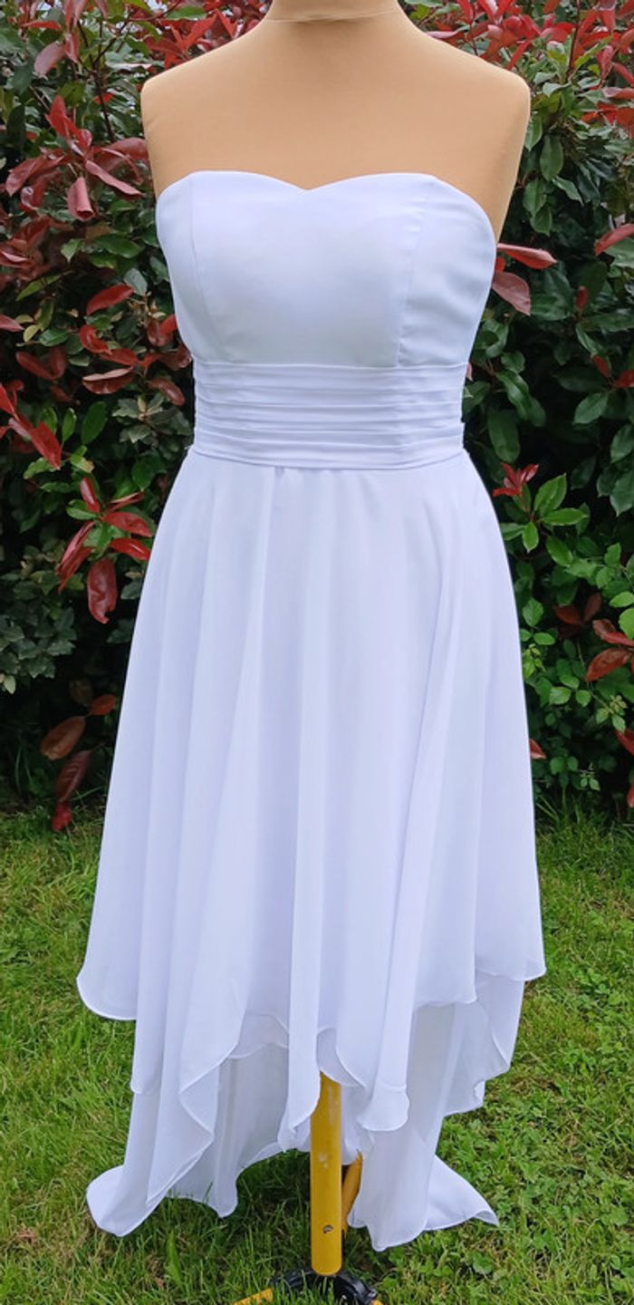 robe de mariée ou robe chic asymétrique taille 40/42 - photo numéro 2