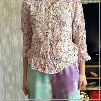 Chemisier motif  floral taille  3xl  mais taille  40
