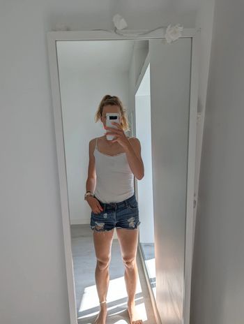 Short jean troué Jennyfer