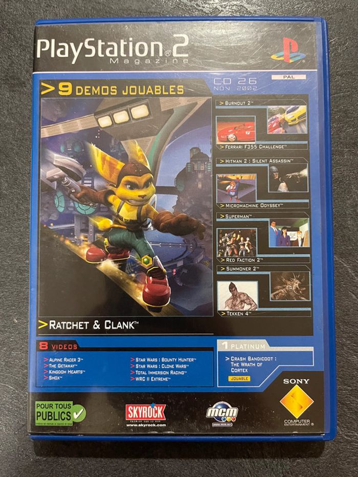 Jeux vidéos PS2 9 Démos Jouables Ratchet & Clank