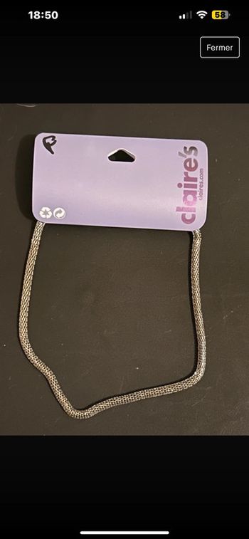 Collier argenté