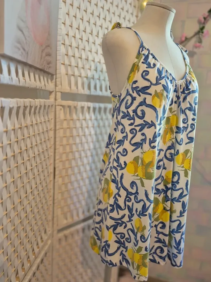💕Jolie Robe d'été femme T38 /40(M) Esmara - Imprimé citrons💕 - photo numéro 7