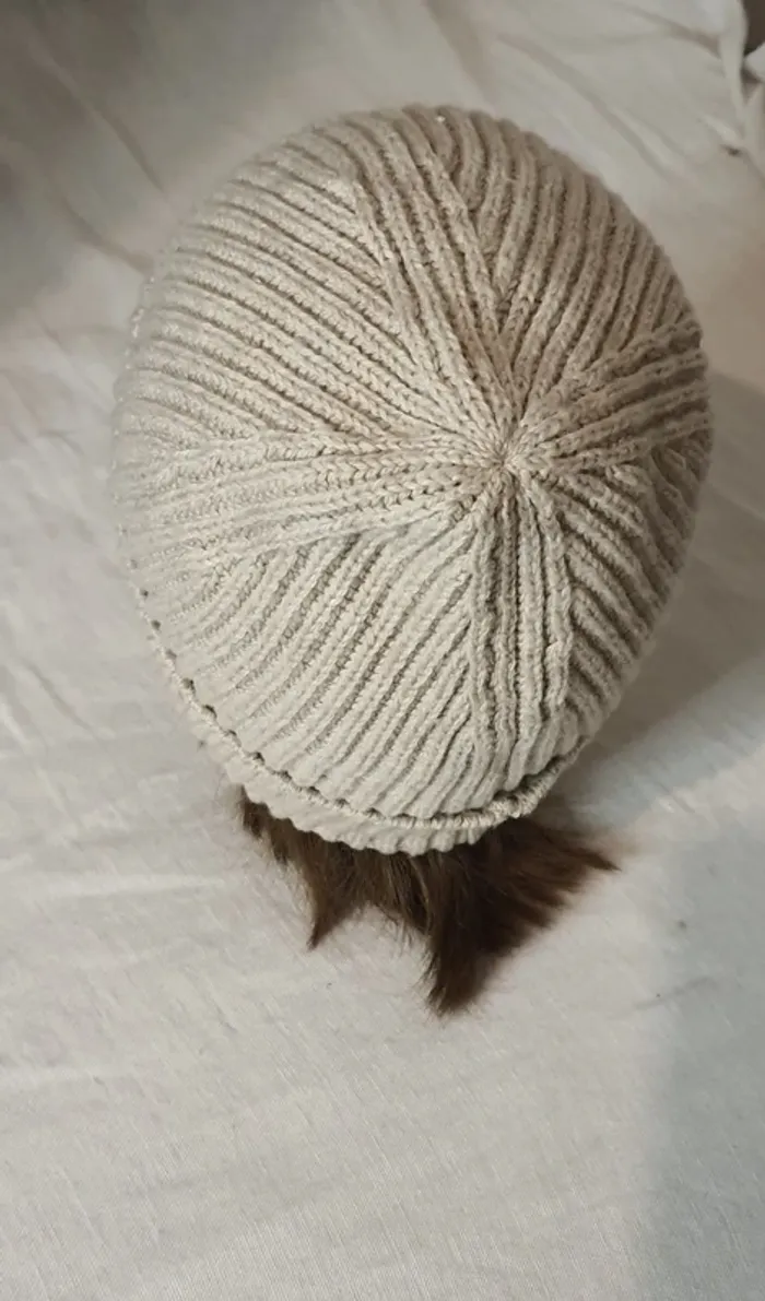 Bonnet mixte adulte beige - photo numéro 2
