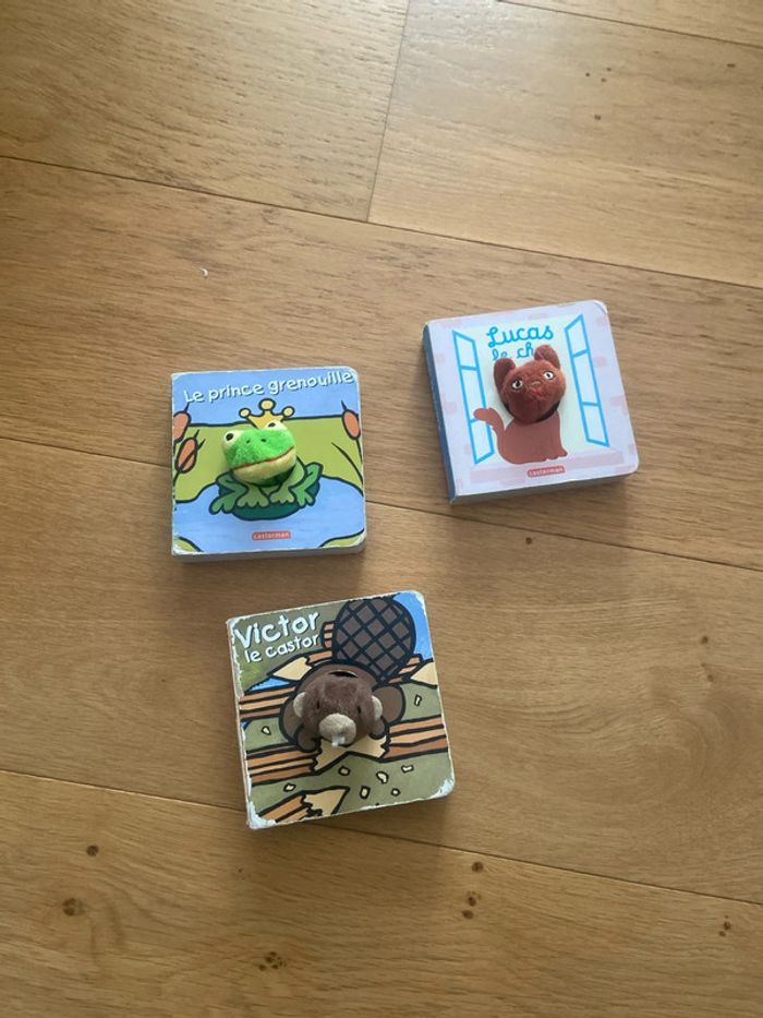 3 livres marionnettes prénoms