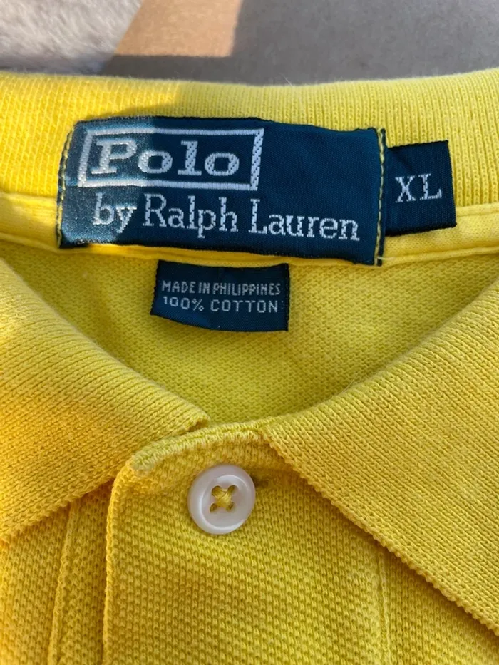 Polo Ralph Lauren Jaune Homme - XL - photo numéro 5