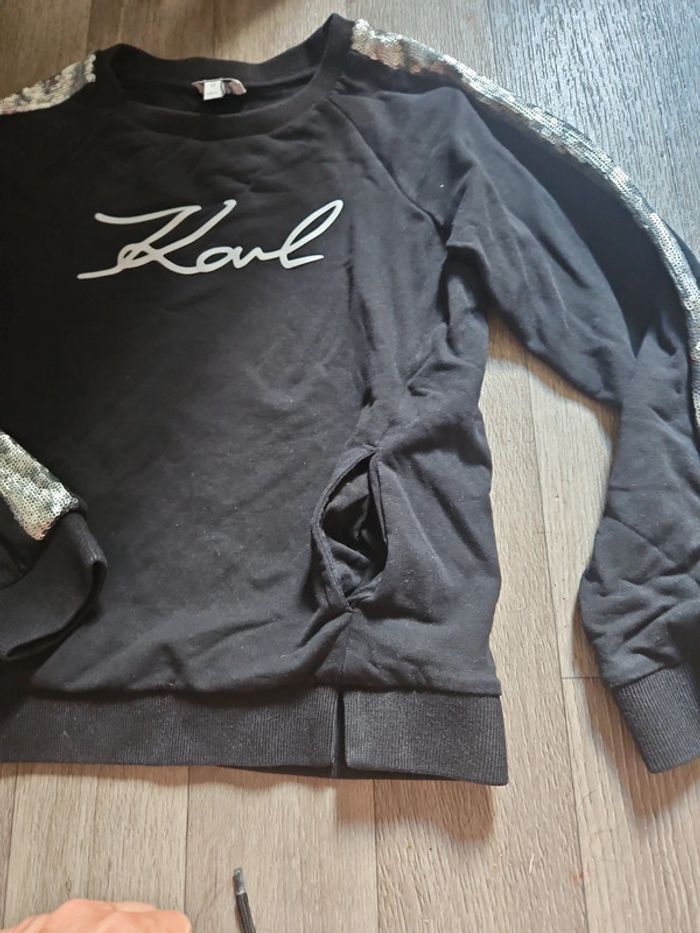 Sweat karl lagerfeld 10 ans - photo numéro 3