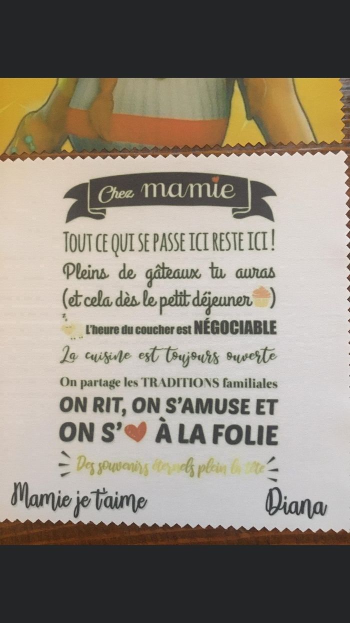 Essuie lunette fête des mamies