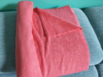 Coupon 100cmx155cm bambou corail