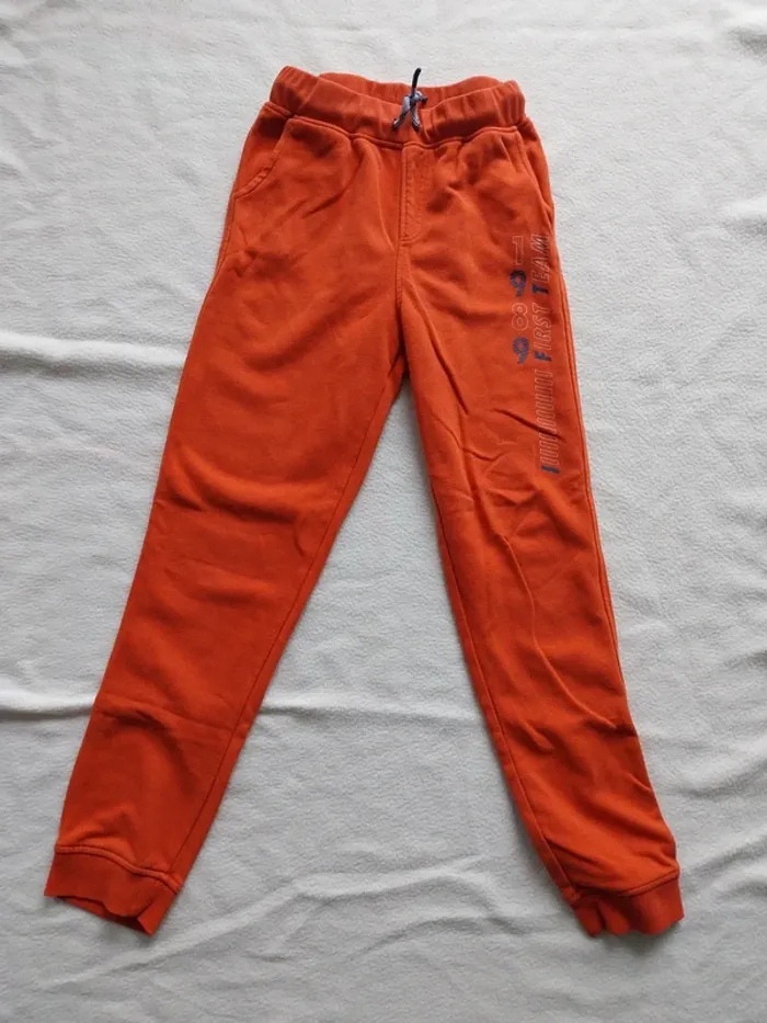 Bas jogging leger orange/brique T12A - photo numéro 3