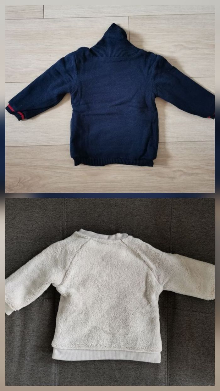 Lot pull polaire garçon  9 mois - photo numéro 4
