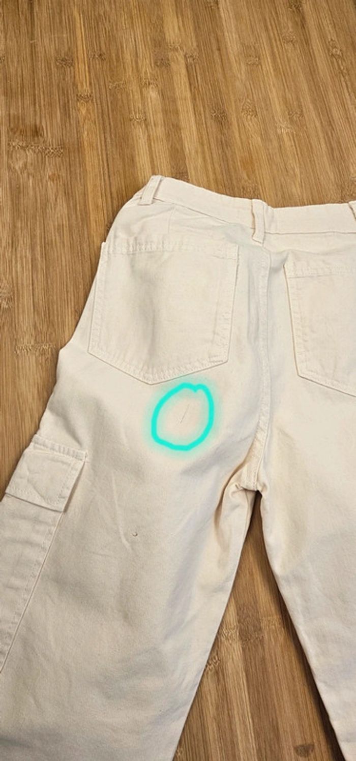 Pantalon stradivarius blanc T:34 - photo numéro 9