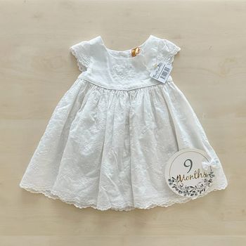 Robe blanche fille orchestra 9 mois en 71 cm