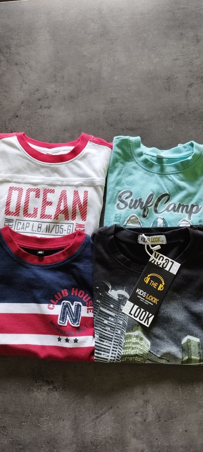 4 tee shirts garçon