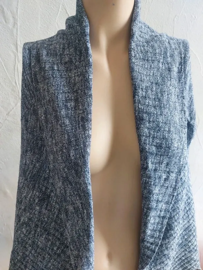 Gilet long gris Taille S - photo numéro 2