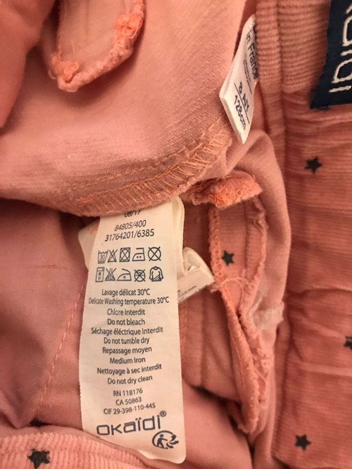 Short en velours côtelé stretch fille - photo numéro 6