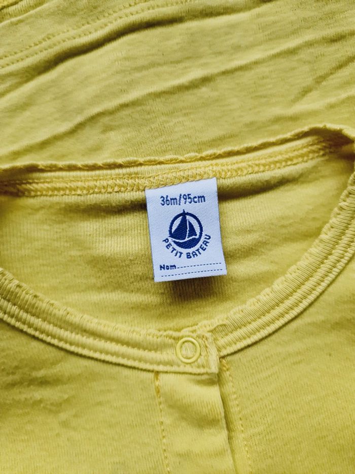 Petit Bateau - Ensemble gilet / cardigan longues manches + pantalon fleuri (3 ans) - photo numéro 6