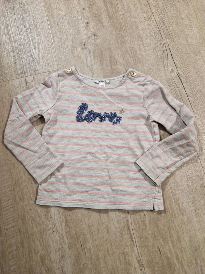 T-shirt à manches longues love