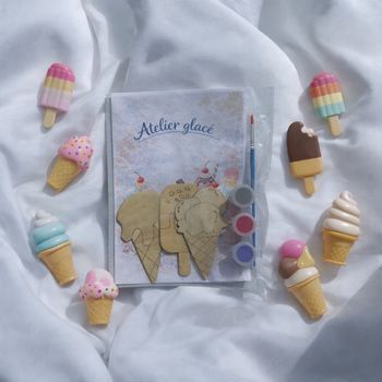 Kit créatif à peindre en bois GLACÉS