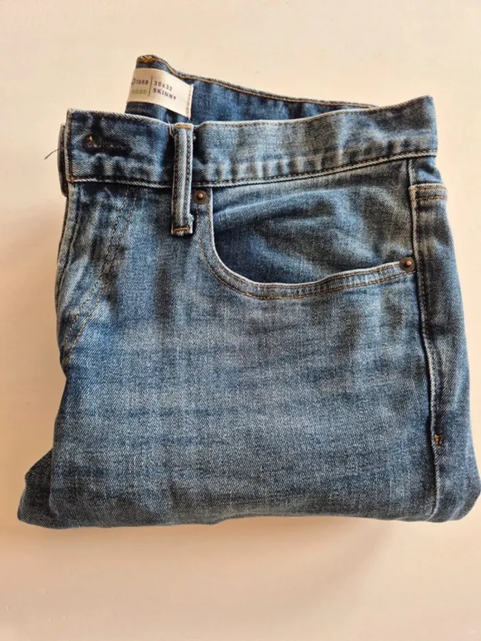 Jeans GAP Skinny 30 x 32 bleu délavé 
#mygigihomme - photo numéro 14