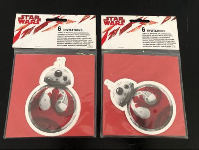 Cartes invitation star wars