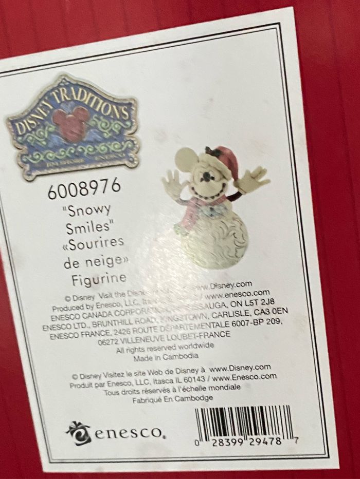 Figurine disney traditions Mickey bonhomme de neige - photo numéro 5