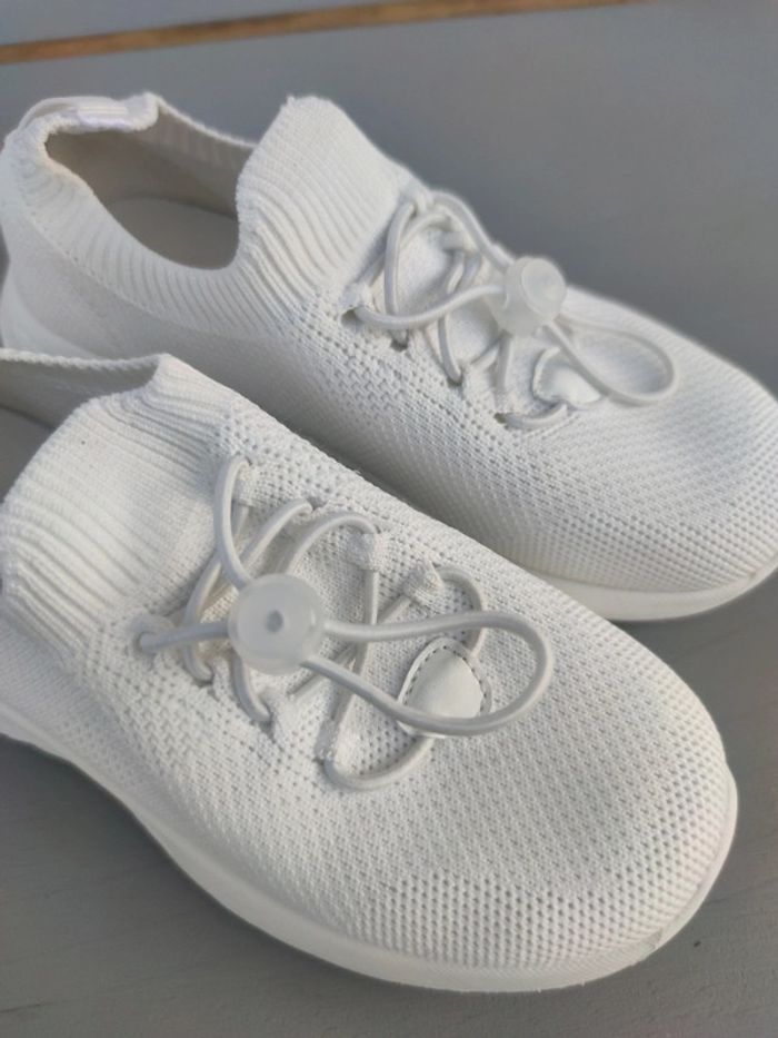 Baskets toile blanche - photo numéro 6