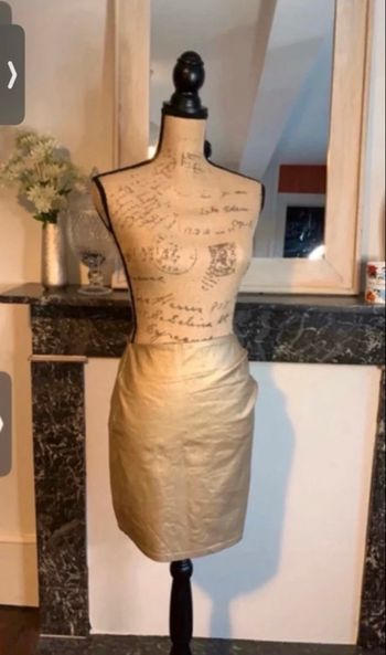 Jupe pour femme NEUVE avec étiquette taille 36 couleur doré