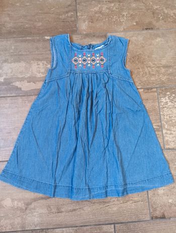 Robe jeans sans manche Fille 6 ans Vertbaudet