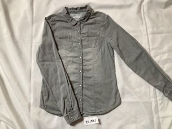 Chemise grise 12 ans