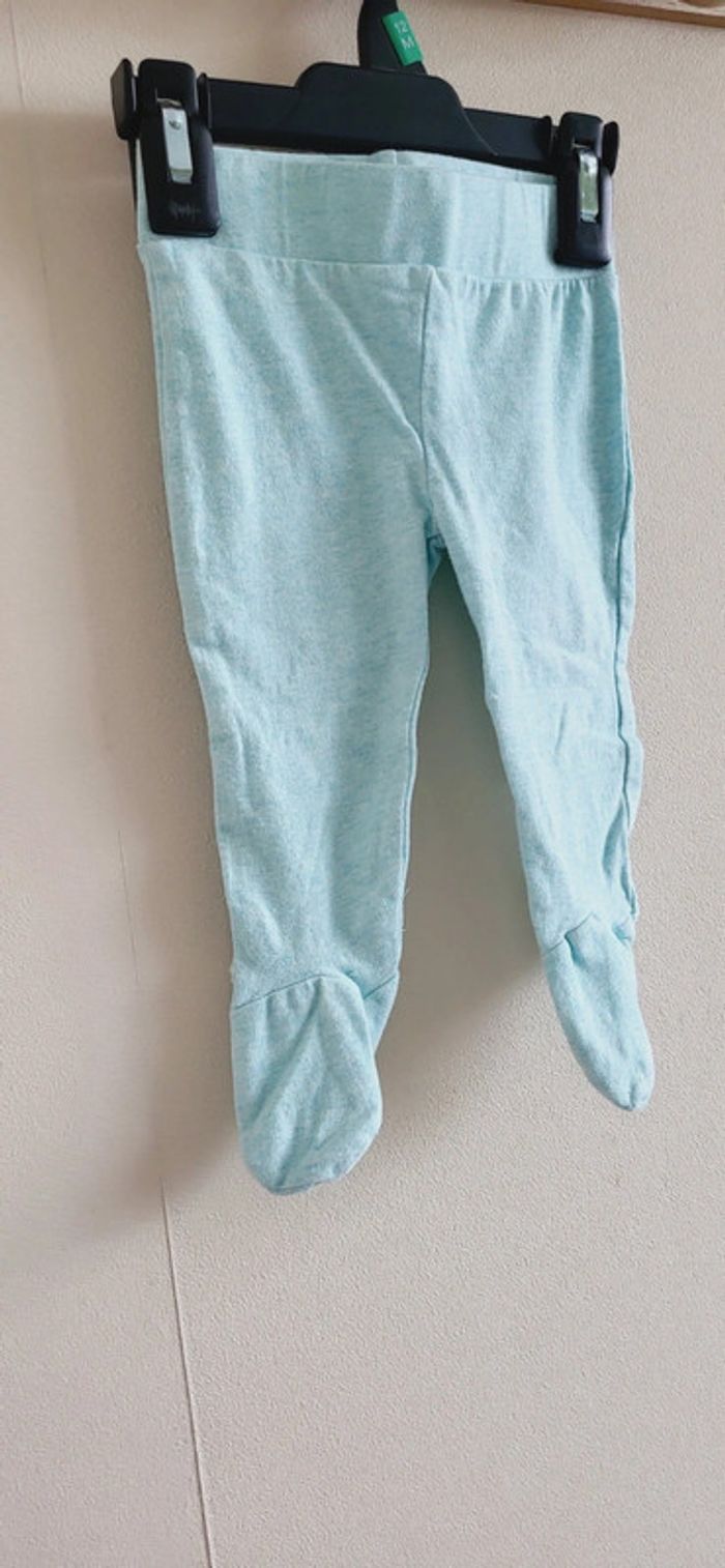 Pantalon pied bleu turquoise 6 mois Zeeman - photo numéro 2