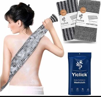 Lot de 2 débarbouillettes exfoliantes 