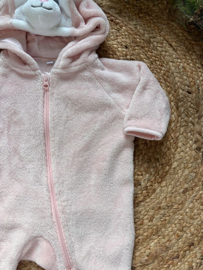 🌺Combinaison lapin rose en fausse fourrure Taille 6-12mois/68-80cm🌺 - photo numéro 4