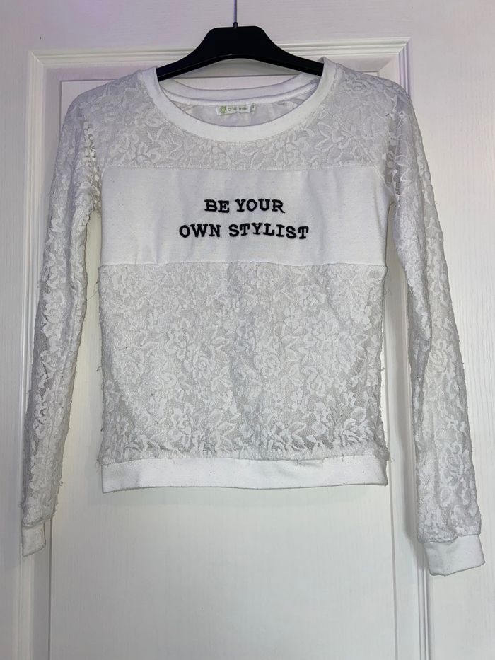 pull blanc léger