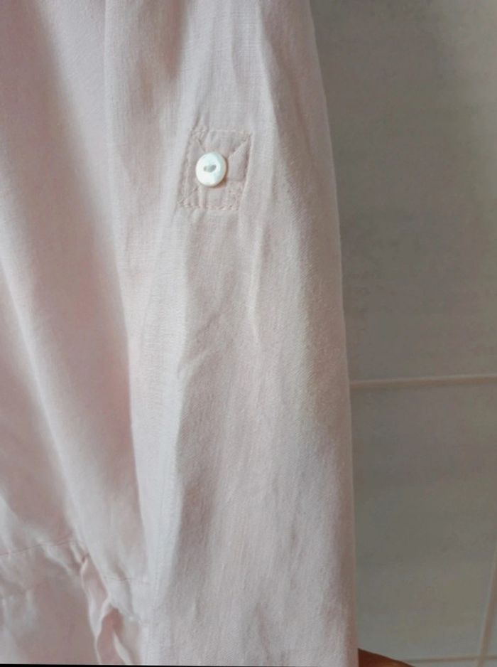 Superbe robe Edeis 100% lin t.38 dentelles - photo numéro 7