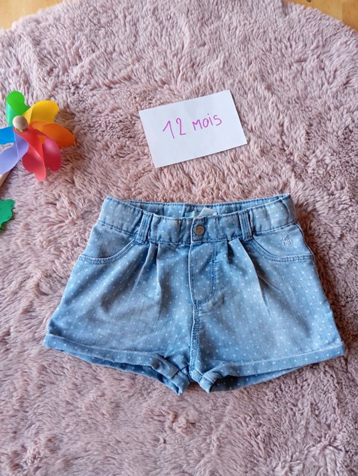Short en jean 12 mois