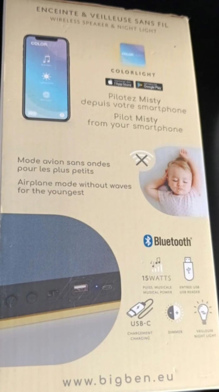 Enceinte Veilleuse BigBen Ourson - photo numéro 3