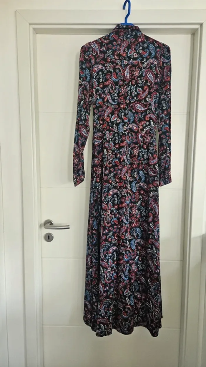 Robe longue col chemise, taille 38 Sinequanone - photo numéro 4