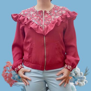 Veste Vintage avec Broderies