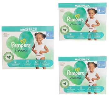 Lot de 198 Couches Pampers Harmonie 11-16kg Taille 5 Neuf