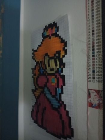 PIXEL ART Princesse PEACH