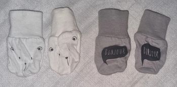 2 paires de gants naissance
